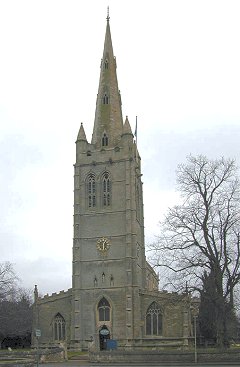 A picture showing Oakham Church